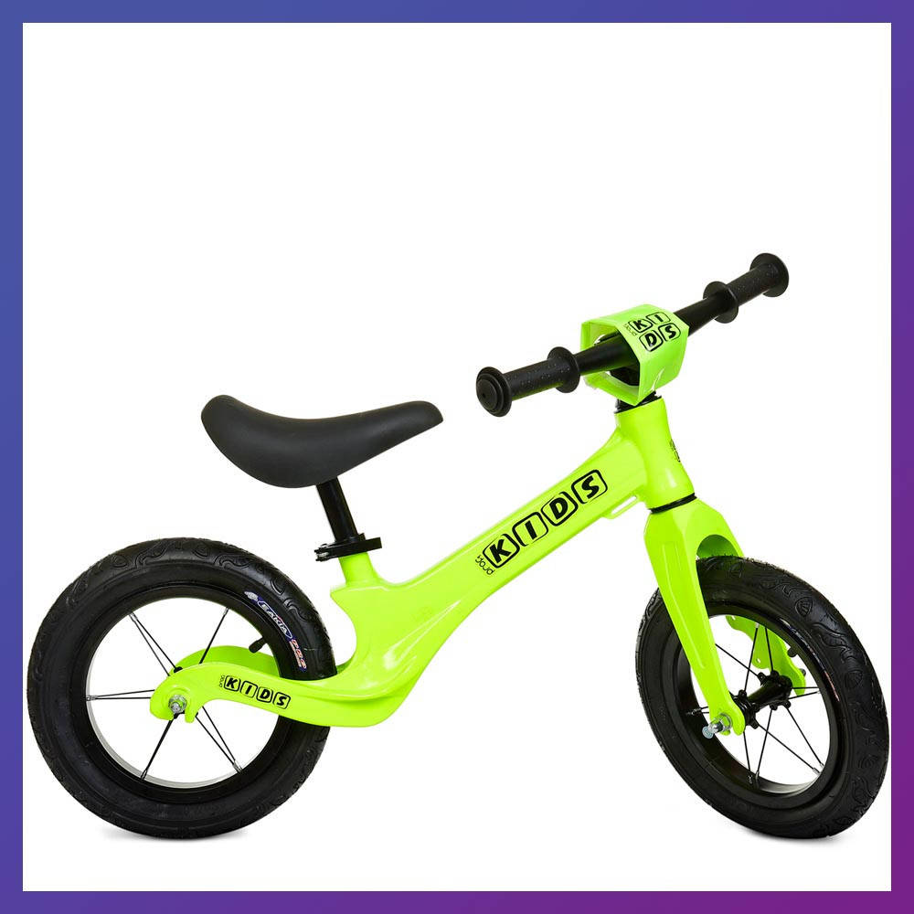 

Детский беговел велобег 12 дюймов на магниевой раме PROF1 KIDS SMG1205A-3 салатовый