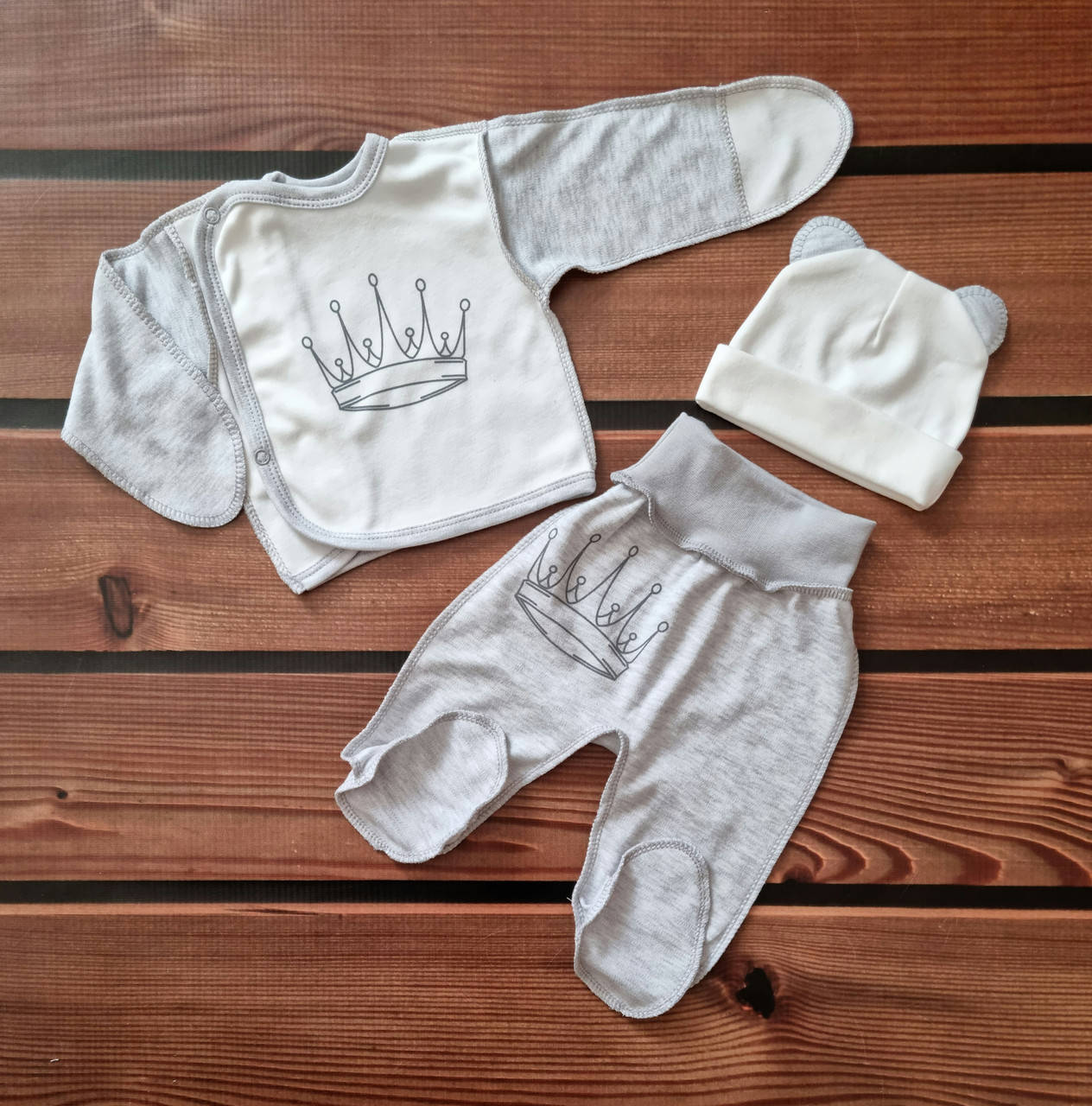 

Комплект для новорожденного 3-х предмет. (интерлок)