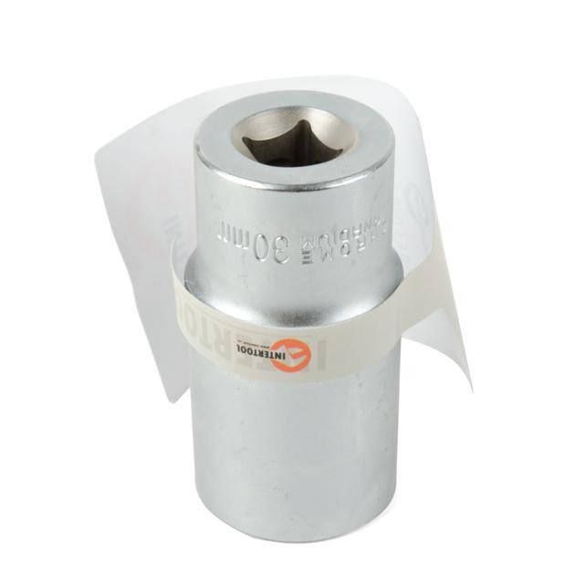 

Головка шестигранная удлиненная 1/2", 30мм*78мм, Хром-Ванадиум INTERTOOL ET-0130
