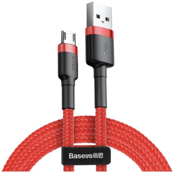 

Кабель Baseus Cafule Micro USB 2.4A (1m), Red, Red, (CAMKLF-B09)