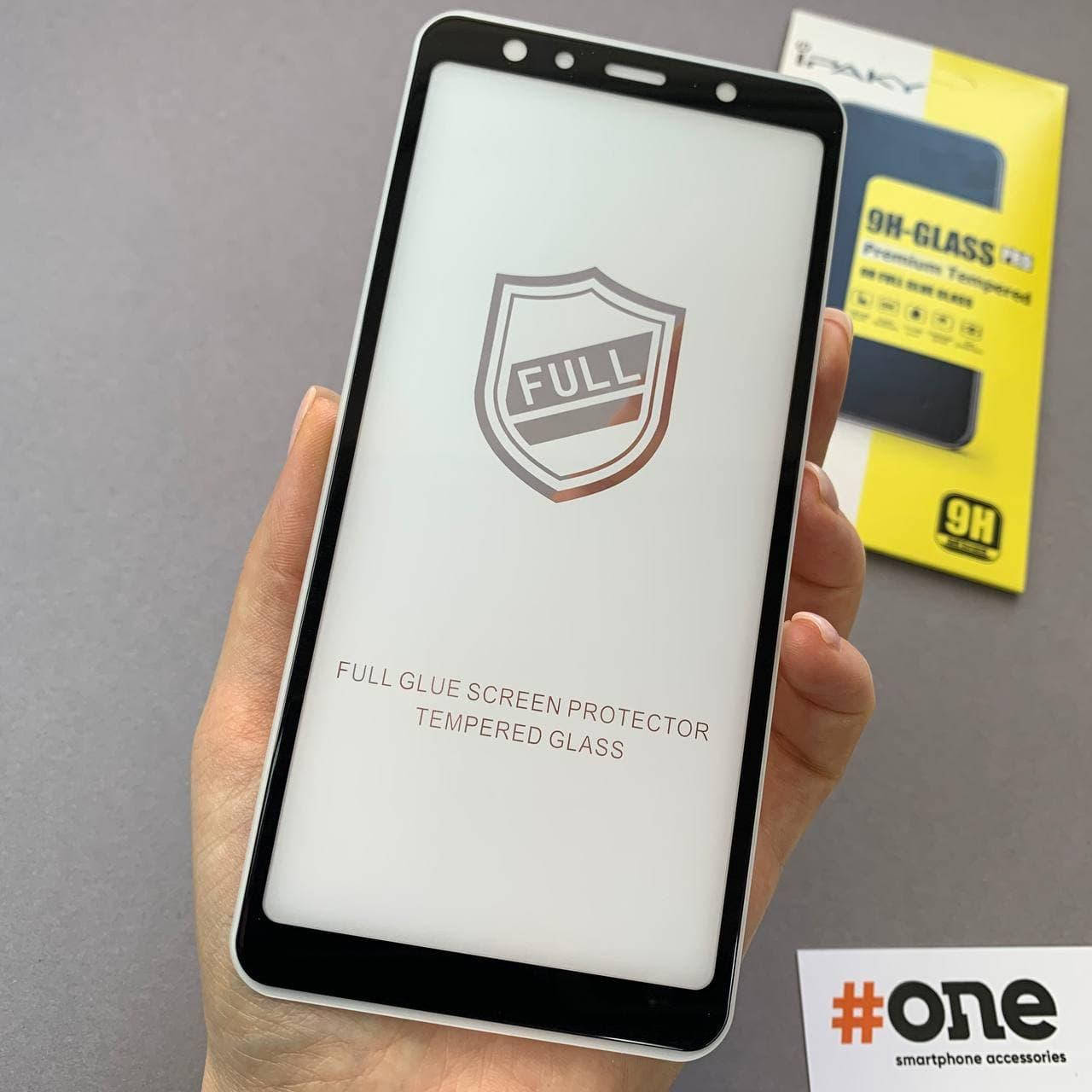 

Защитное стекло для Samsung Galaxy A7 2018 A750 iPaky 5д на весь экран стекло на телефон самсунг а750 черное, Черный