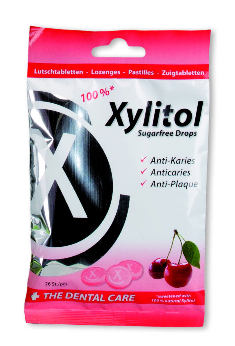 

Леденцы с ксилитом Miradent Xylitol Drops, вкус вишни, 26 шт.