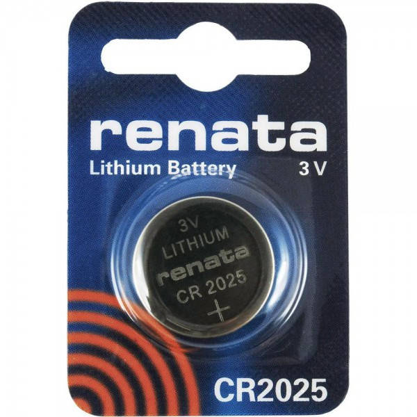 

Батарейка литиевая Renata CR2025 Lithium 3V дисковая таблетка
