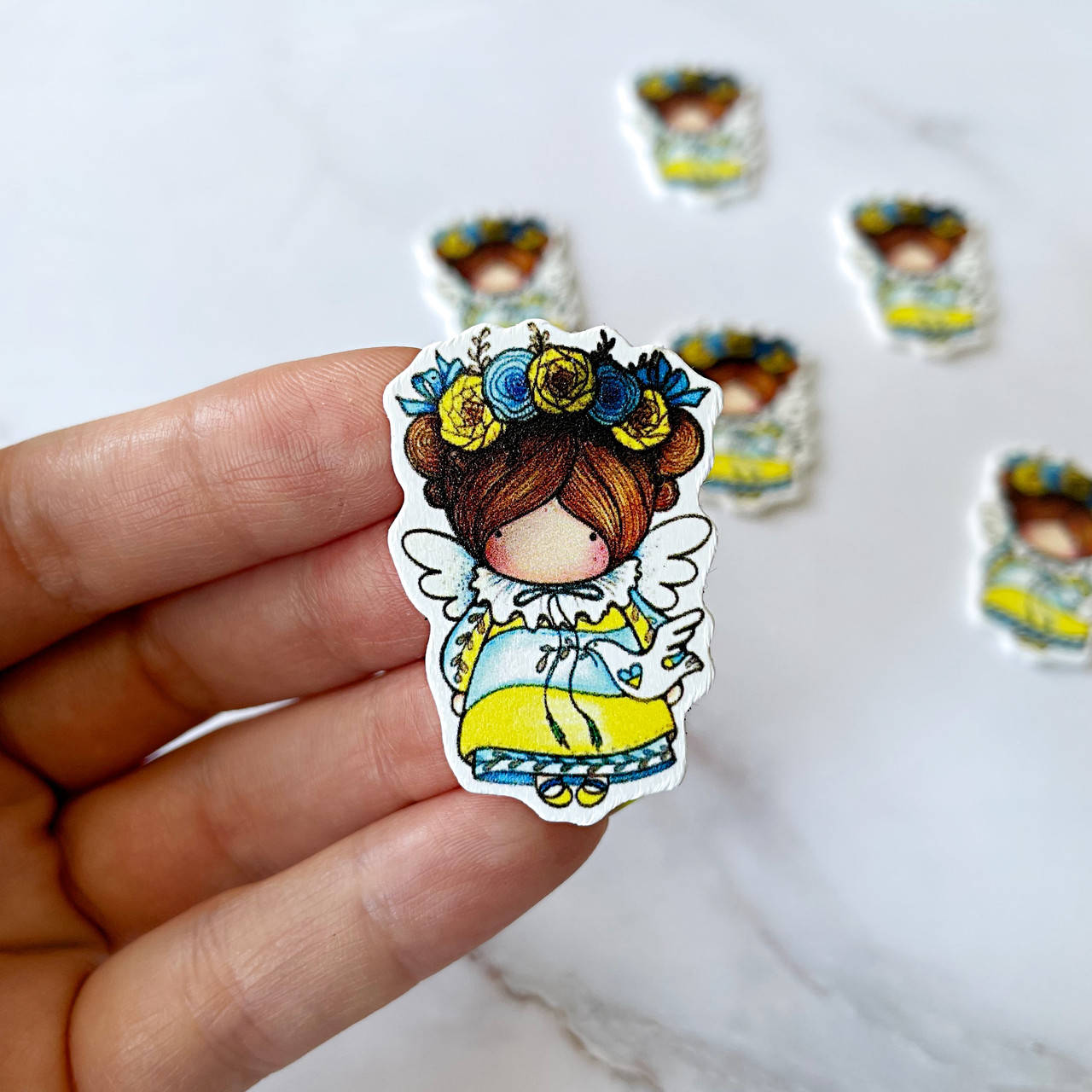 

Серединка "Ангелочек", 40х27 мм, матовая