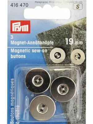 

PRYM 416470 Магнитные пуговицы 19 мм, Черный