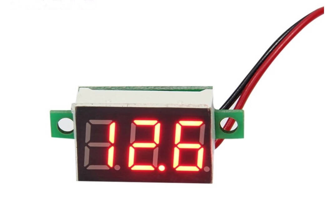 

Вольтметр DC 4.5 - 30v красный 036" Var3