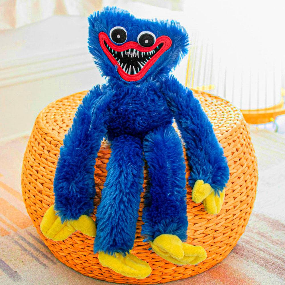 

Мягкая плюшевая игрушка Хаги Ваги (Huggy Wuggy) 37 см/ Монстрик обнимашка, Синий