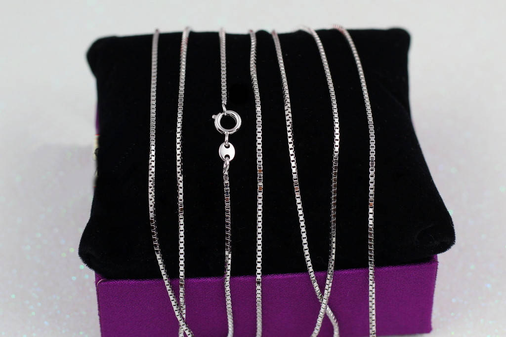 

Цепь Xuping Jewelry венецианское плетение 60 см 1 мм серебристая