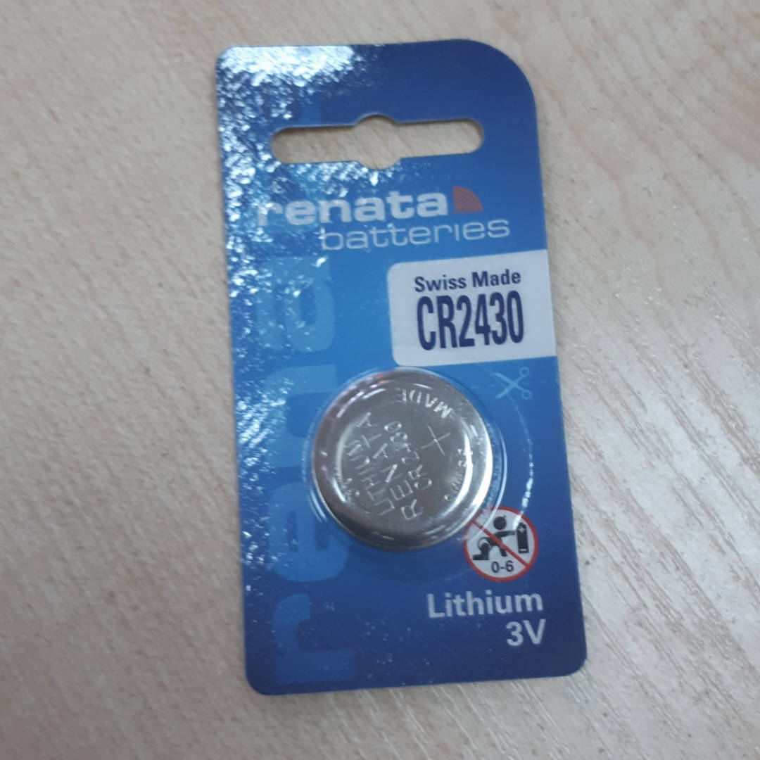 

Дисковая батарейка RENATA Lithium Cell 3V CR2430 (285mAH) (C1)