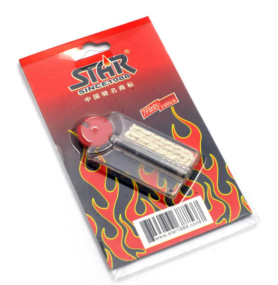 

Набор STAR для бензиновых зажигалок фитиль и кремни 7шт (23653)