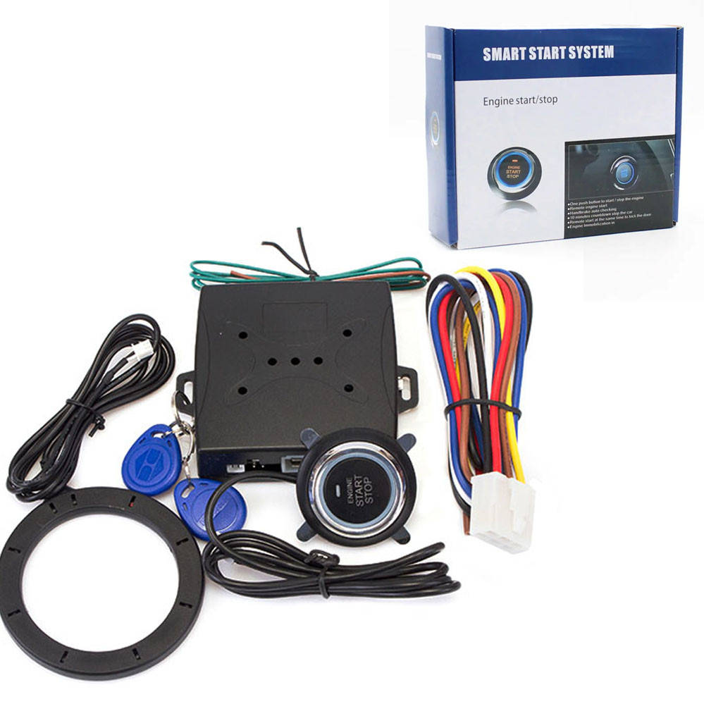 

Универсальная кнопка запуска двигателя старт стоп на авто бесключевой доступ Smart Start System