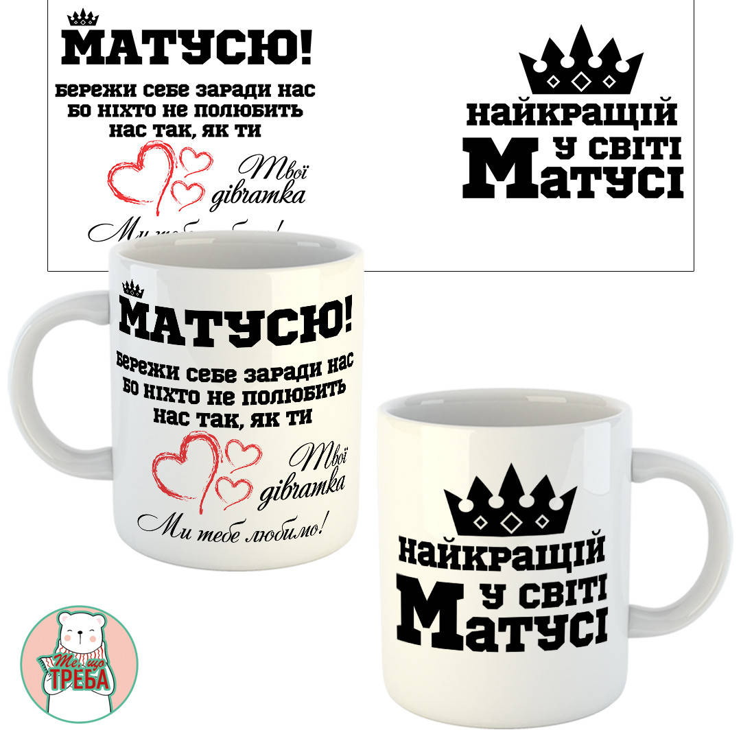 

Горнятко / чашка "Матусю! Бережи себе заради нас..."