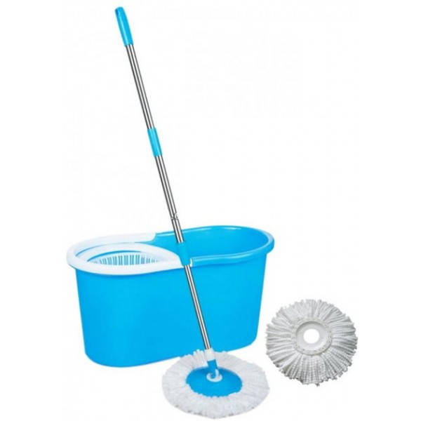 

Универсальная швабра с системой отжима Easy Mop, Голубой