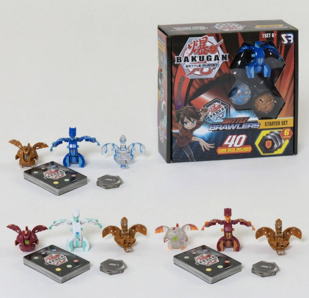 

Набор героев Бакуган Bakugan 3 вида