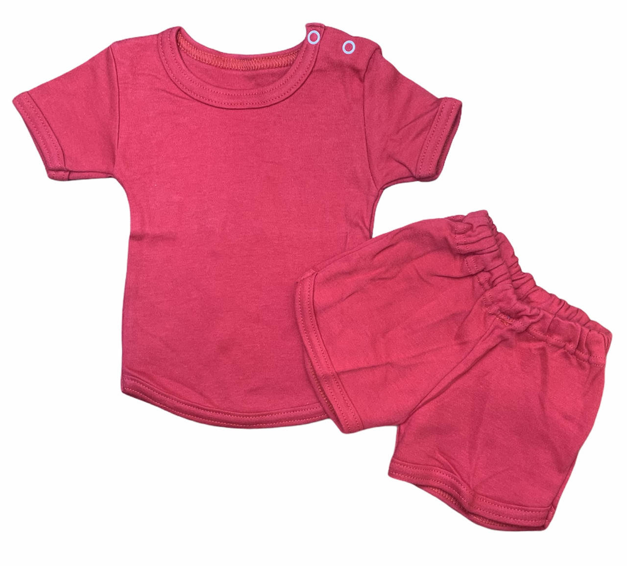 

Комплект детский для девочек футболка + шорты, Красный