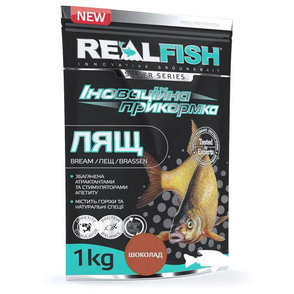 

Прикормка Real Fish Лещ Шоколад 1кг
