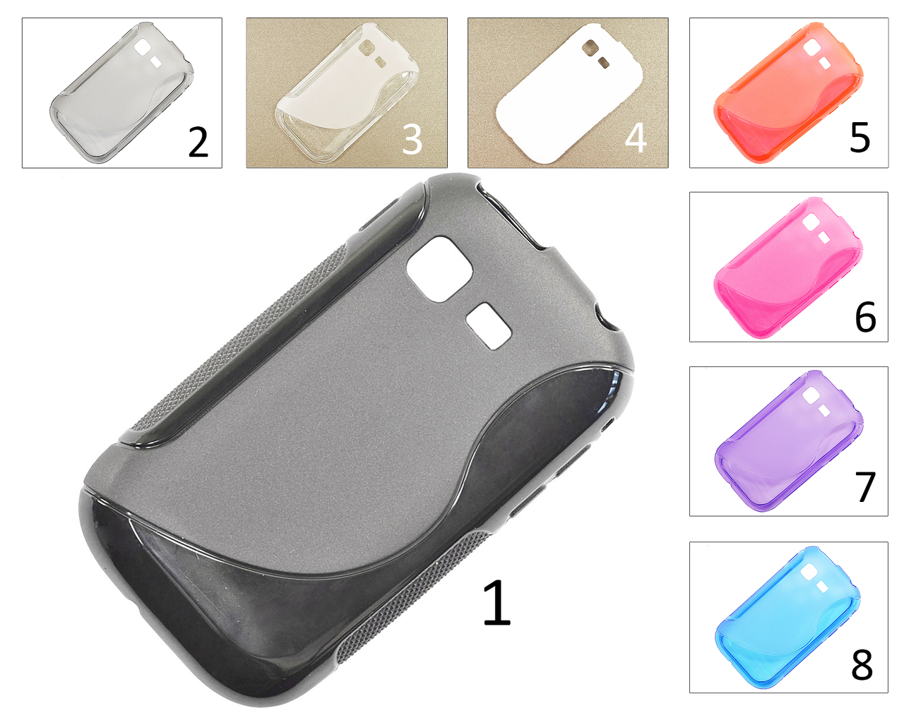 

Силиконовый чехол для Samsung s5300 Galaxy Pocket