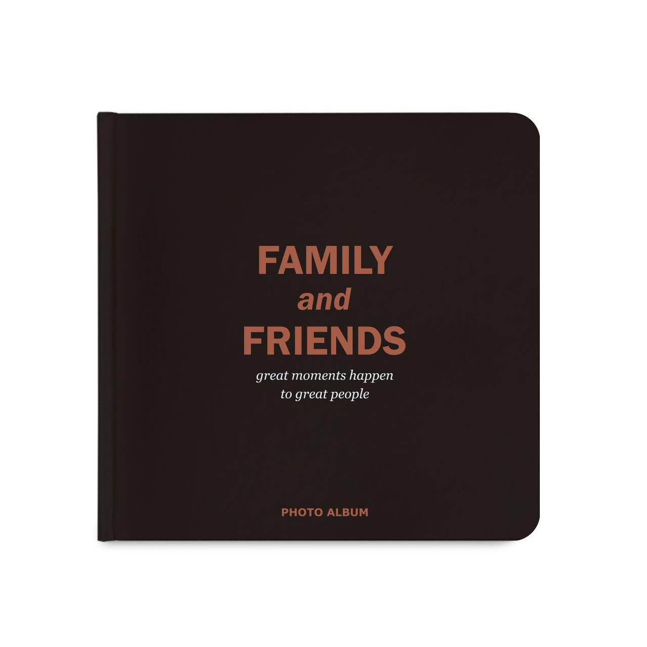 

Фотоальбом "Family and friends" темно-синий, Черный