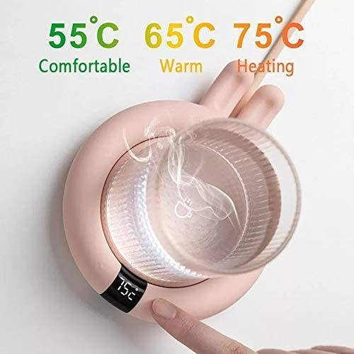 

Подставка для чашки с подогревом Coaster Pad с USB - 18 Вт 124х124х26 мм 18 Вт - Розовый