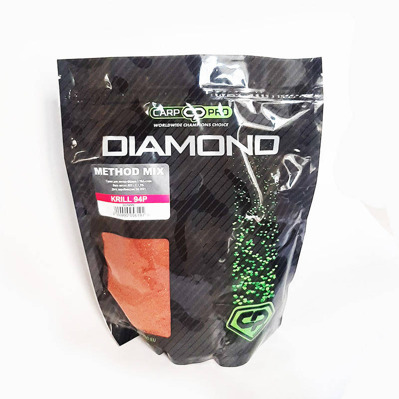 

Прикормка Diamond Method Mix Krill 94P 800г Carp Pro