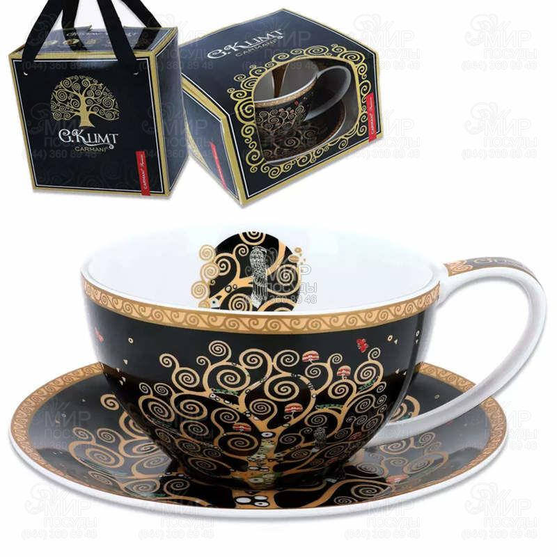 

Carmani Чашка для чая с блюдцем Г.Климт Дерево жизни 360мл 532-3213