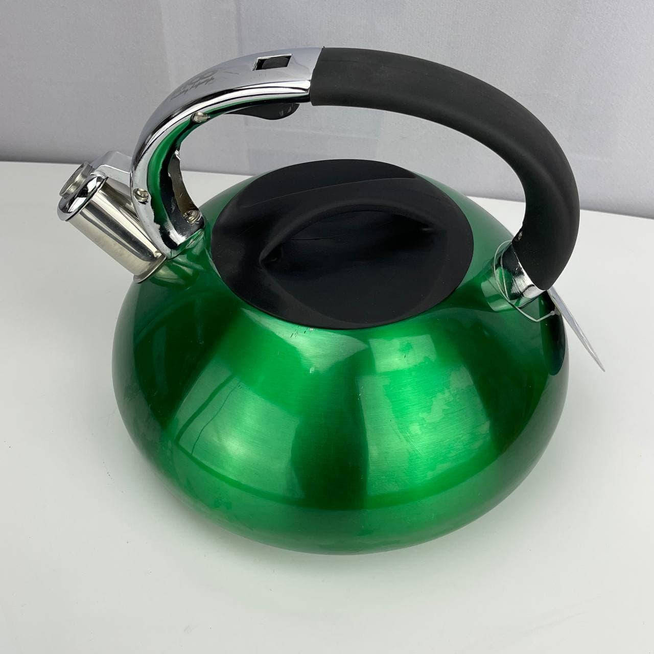 

Чайник со свистком Bohmann BH-9992-green 3 л зеленый (уценка), Зелёный