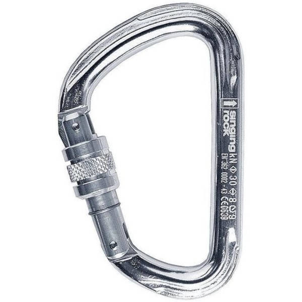 

Карабин Singing Rock Keylock D big connector screw gate