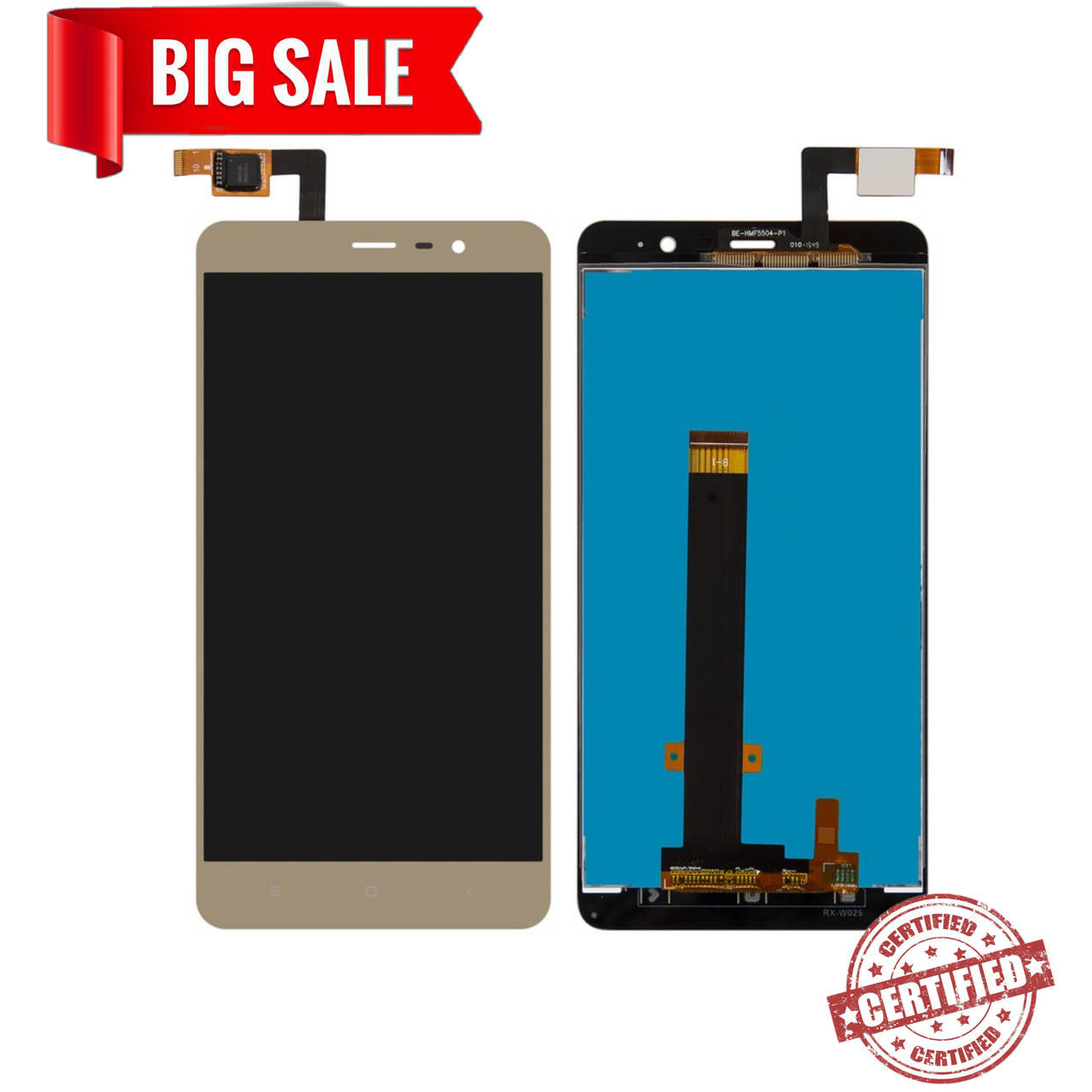 

Модуль (сенсор + дисплей) Xiaomi Redmi Note 3 (147 * 73 mm) золотой