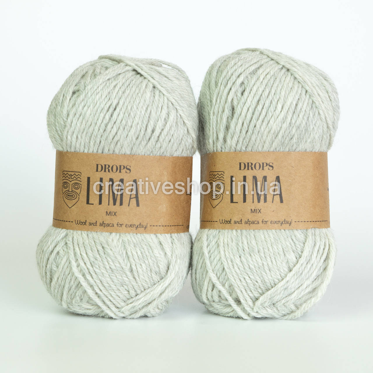 

Пряжа Drops Lima Mix (цвет 9020 pearl grey)