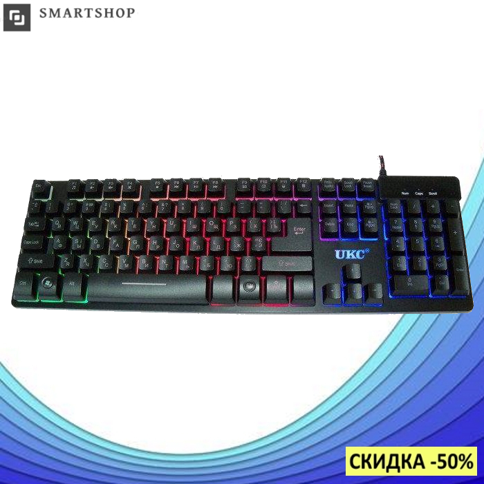 

Игровая клавиатура с подсветкой UKC ZYG-800 (s13), Черный