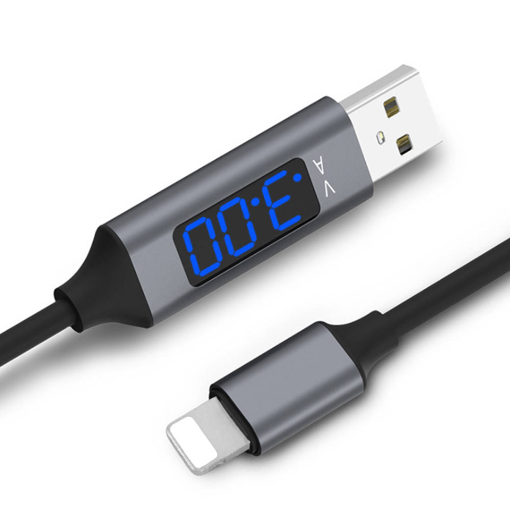 

Зарядный кабель Topk AC27 с разъемом для Iphone. Черный и Красный