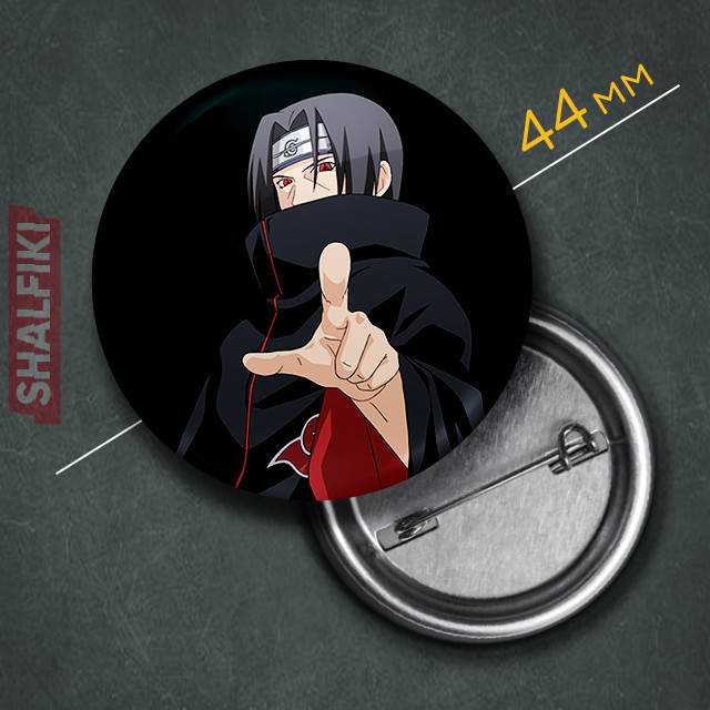 

"Итачи Учиха (Наруто / Naruto)" значок круглый на булавке Ø44 мм