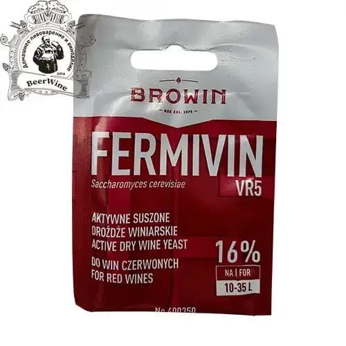 

Винные дрожжи FERMIVIN VR5 "Browin"(Польша)