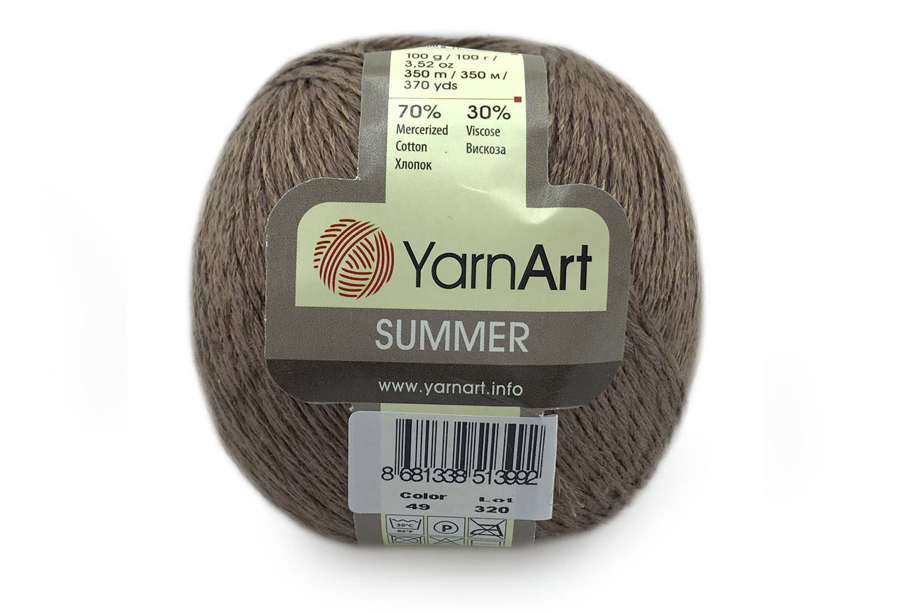

YarnArt Summer, Коричневый №49