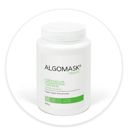 

ALGOMASK Альгинатная маска с Яблоком Organic Apple Peel off mask 200 г