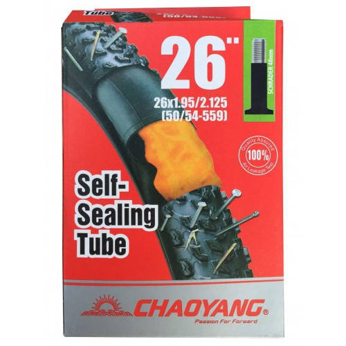 

26 х 1.95 2.125 48 мм сосок. Камера 26. Велокамера 26. Антипрокол. Самоклейка. Велокамера Chao Yang 26 48 мм.