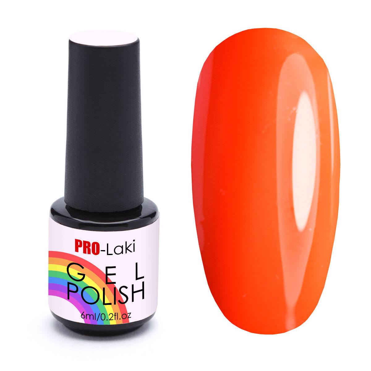 

Гель-лак #63 Неоновый-оранжевый PRO-Laki 6ml