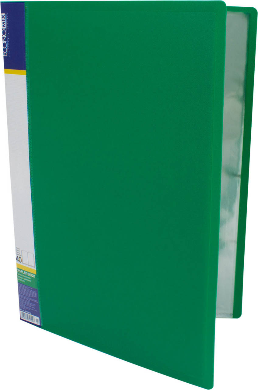 

Папка "Economix" №E30604-04 A4 з 40ф. зелена(4)(24)