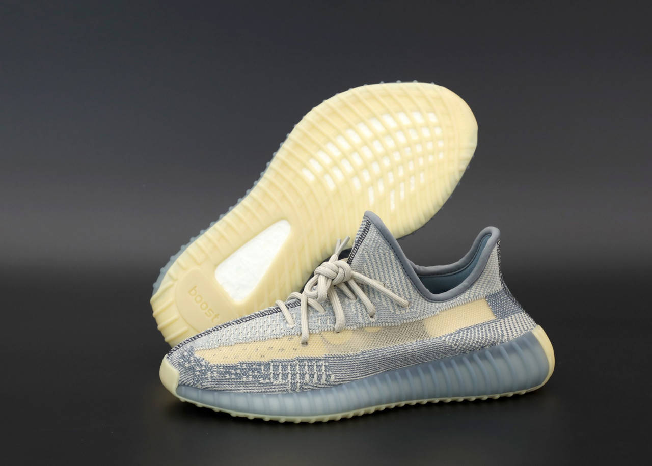 

Летние мужские кроссовки Adidas Yeezy 350 Grey-Beige (Серо-Бежевый)