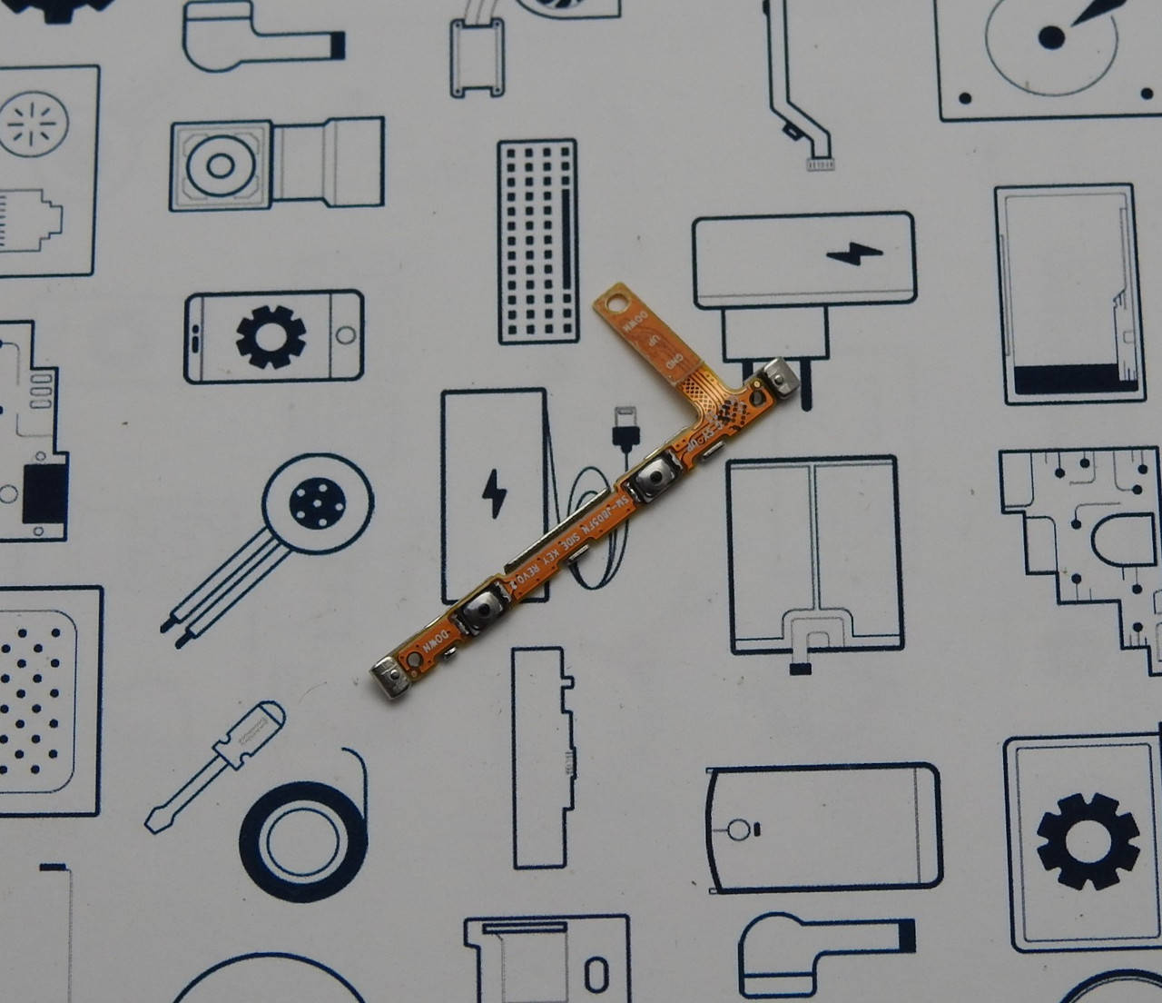 

Шлейф кнопок громкости Samsung A6 2018 SM-A600FN Сервисный оригинал с разборки