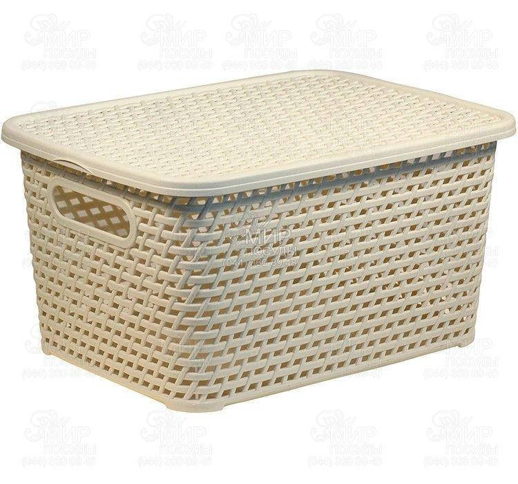 

Idea Коробка с крышкой Ротанг 28х18,5х12,6см М2372