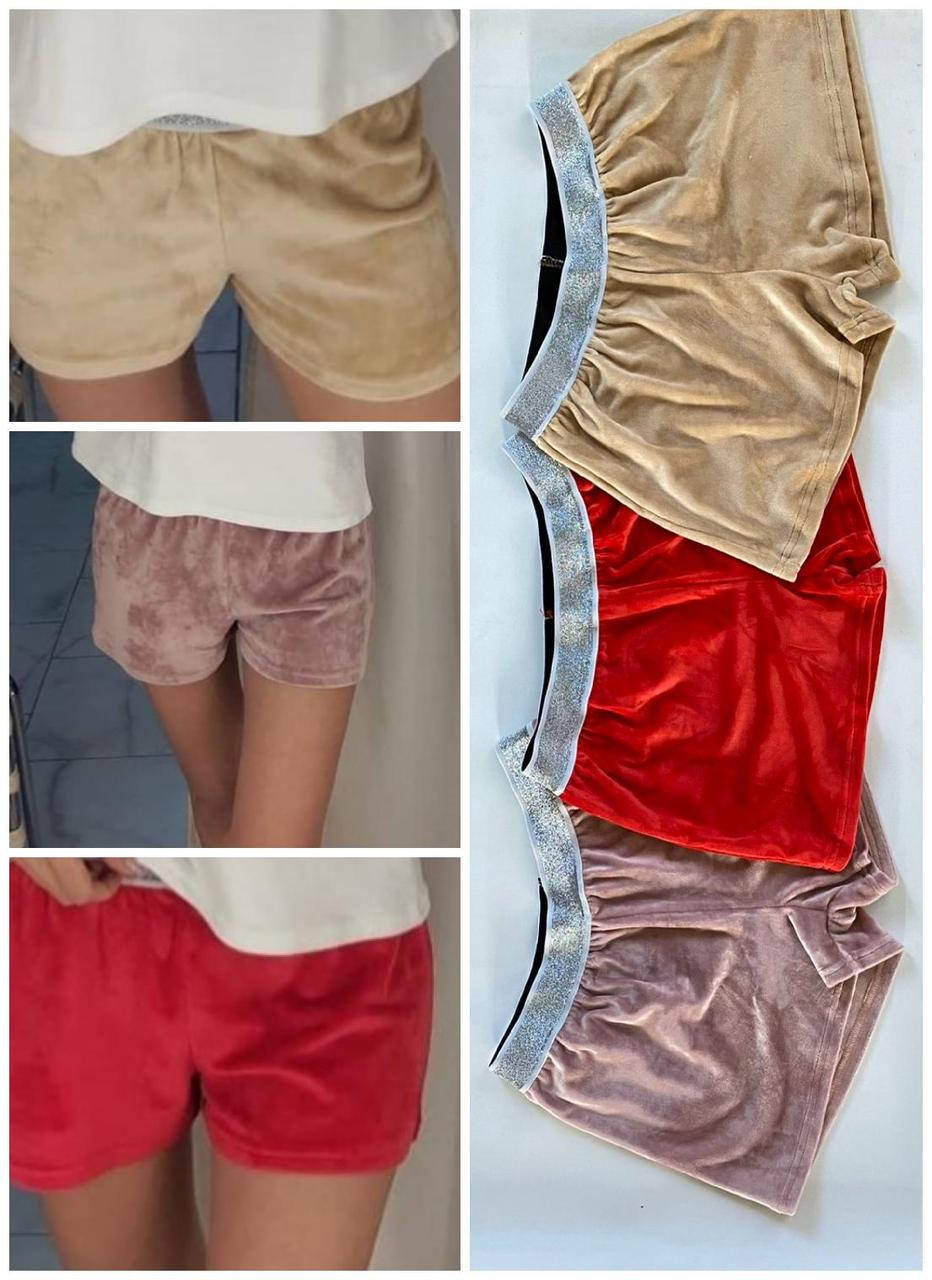 

Р-р 42-44, 46,48, шорты женские короткие велюровые 46, Черный