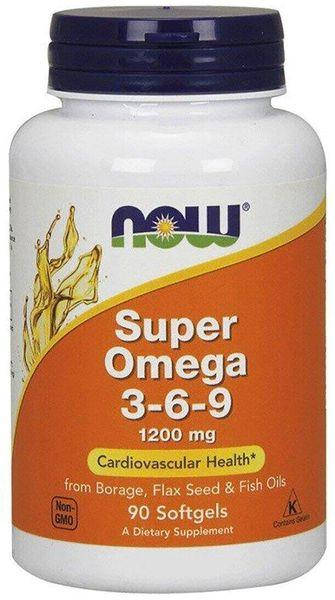 

Омега Now Foods - Super Omega 3-6-9 1200 мг (90 капсул)