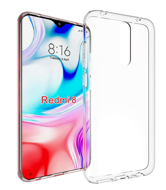 

Силиконовый чехол для Xiaomi Redmi 8, Прозрачный