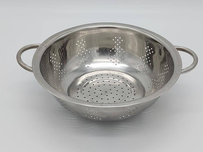 

Дуршлаг из нержавеющей стали Сито нержавейка с двумя ручками D 25 cm H 8,5 cm