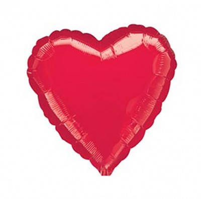 

Воздушный шарик фольгированный Сердце красное 18"(46см) 201500(R), Красный