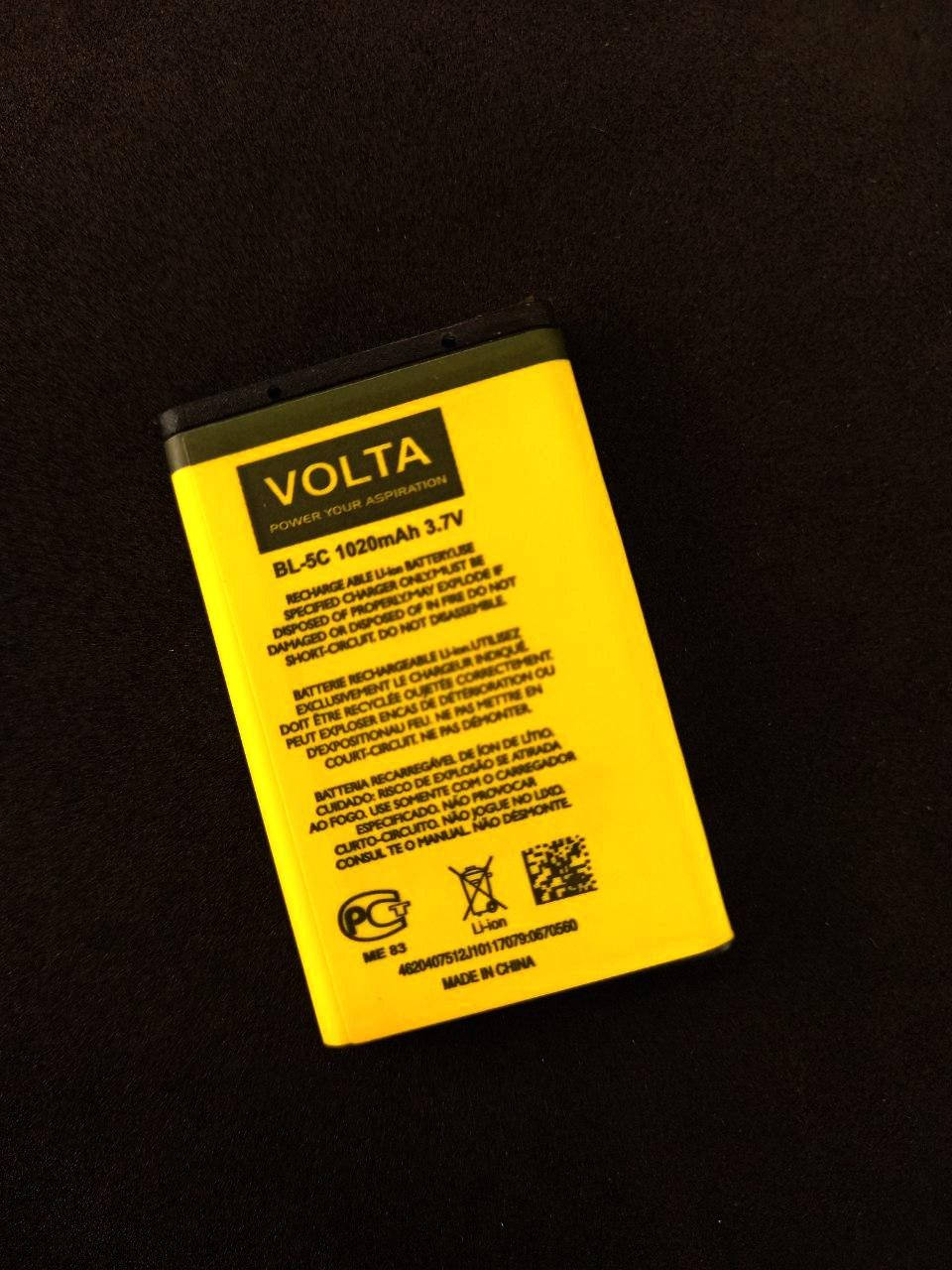 

Аккумулятор для телефона Nokia BL-5C VOLTA (тех.пак)