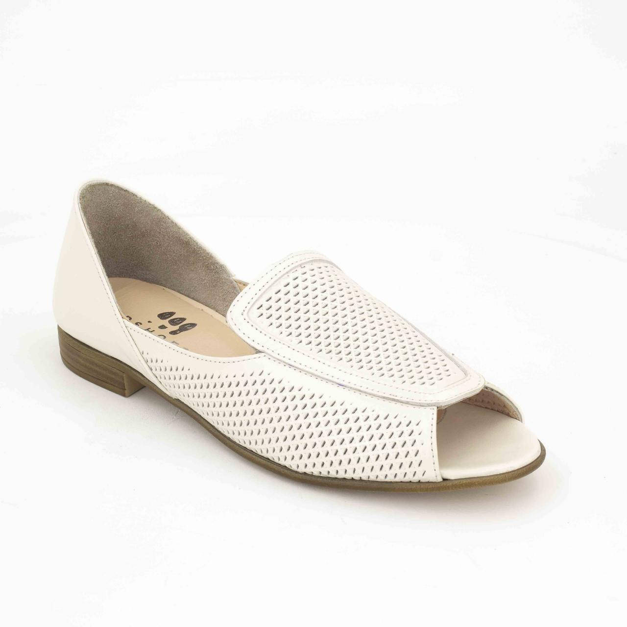 

Туфли женские натуральная кожа (бежевым оттенком), Бежевый