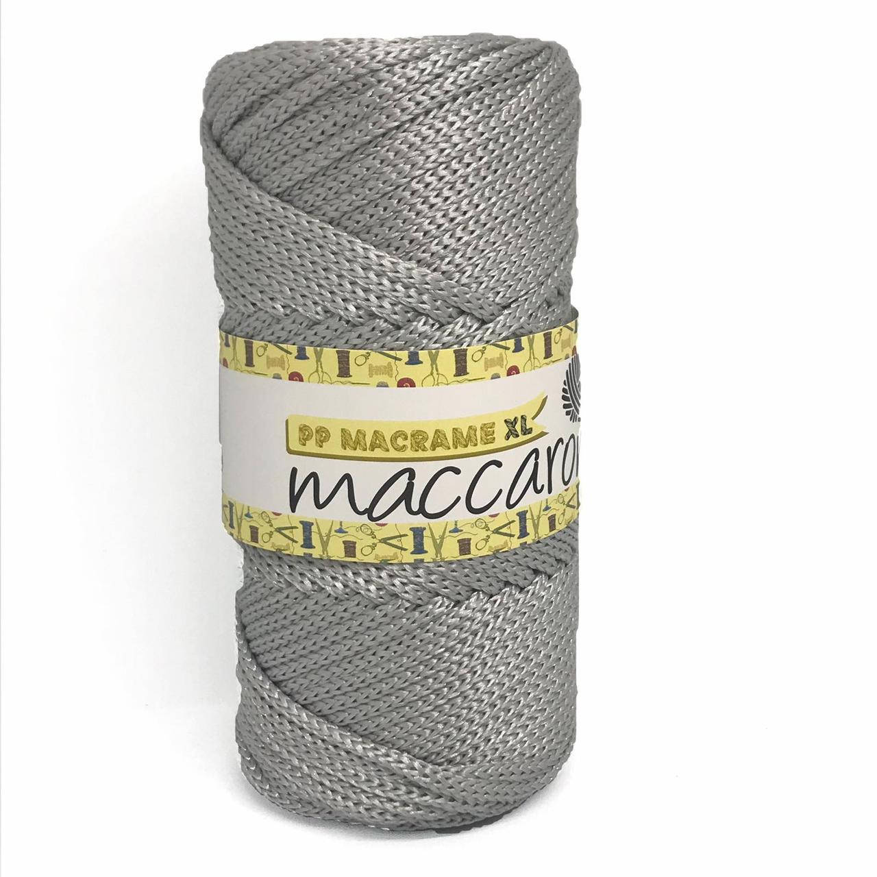 

Полипропиленовый шнур PP Macrame XL Maccaroni 4 мм, светло-серый