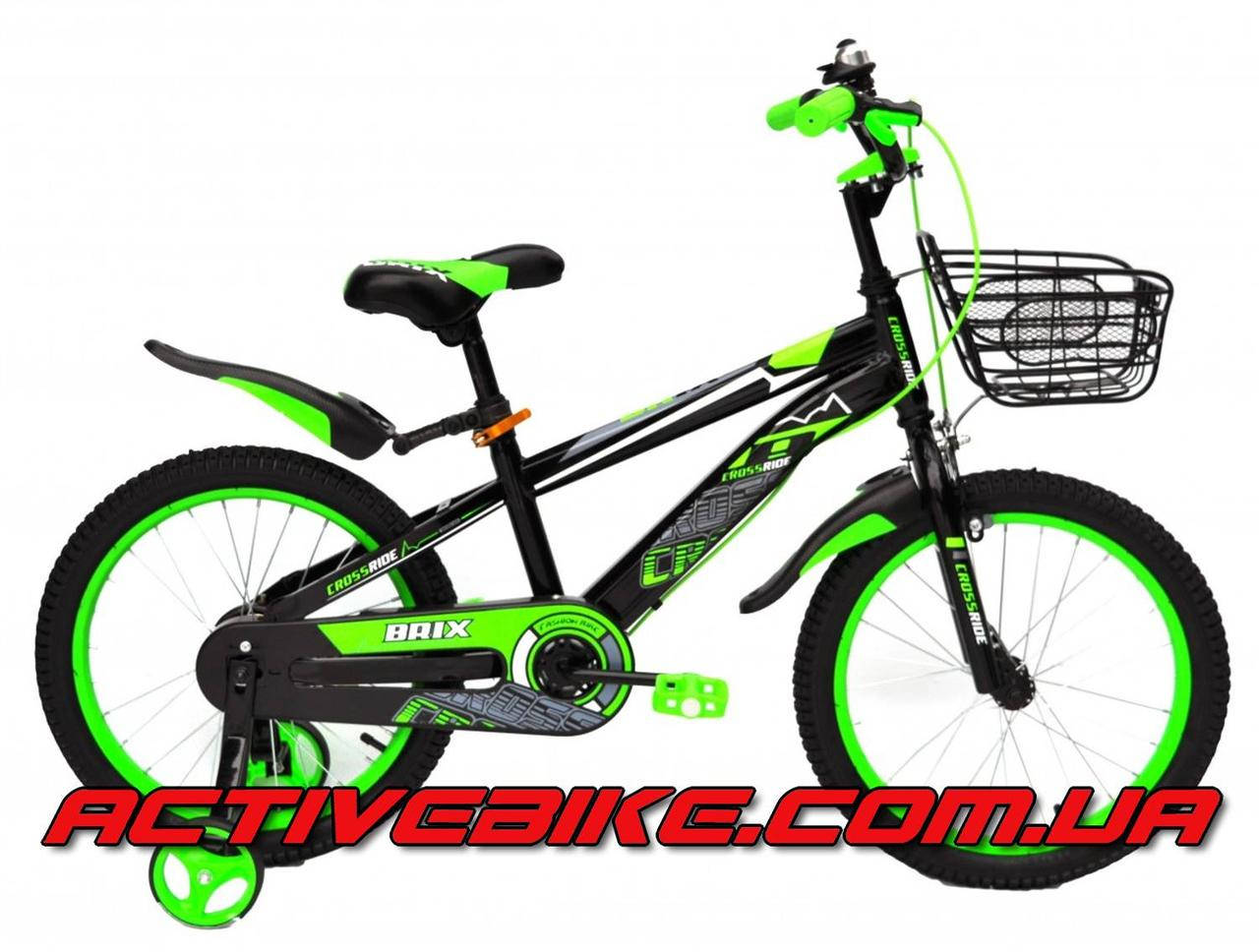 

Детский велосипед Crossride BRIX 20", Черный